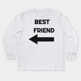 Best Friends with Arrow (right side) Kids Long Sleeve T-Shirt